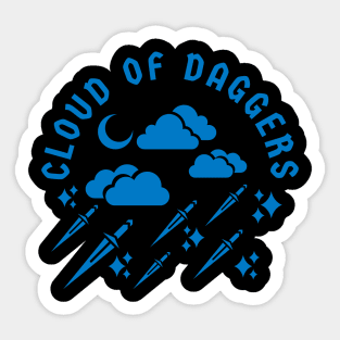 Cloud of dagger Sticker